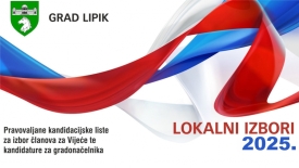 Pravovaljane kandidacijske liste za izbor članova za Vijeće te kandidature za gradonačelnika Lipika