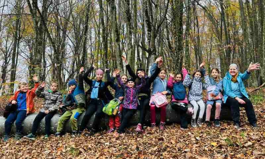 Dječja planinarska škola HPD "Gojzerica" na Omanovcu boravila dva dana i prespavanac u Planinarskom domu