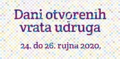 Dani otvorenih vrata Udruga u Hrvatskoj od 24. do 26. rujna