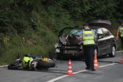 Teško ozlijeđen vozač motocikla