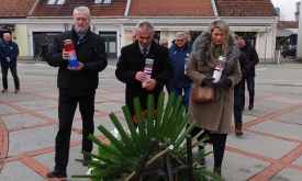 Polaganjem vijenaca uz spomenik obilježen Dan međunarodnog priznanja RH i Dan mirne reintegracije hrvatskog Podunavlja