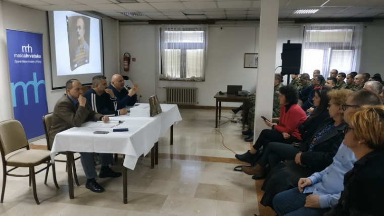 Predstavljena knjiga "Feldmaršal Svetozar Borojević" u požeškoj vojarni 123. brigade HV