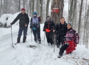 Najuporniji članovi HPD &quot;Sokolovac&quot; po snježnoj idili odmn70 cm snijega penjali na Brezovo polje na Psunju
