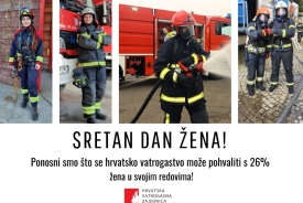 Svim ženama, a osobito svim vatrogaskinjama, želimo sretan Dan žena - Hrvatska vatrogasna zajednica