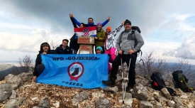 Prvi višednevni pohod HPD  „Gojzerica“ u Novoj godini preko BiH do morskih planina