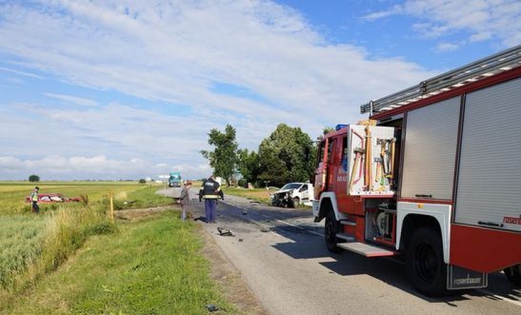 Teška prometna nesreća kod izlaza iz Lukača na  ŽC4101