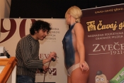 Noć muzeja - body painting by Nikola Radmirović