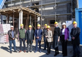 U posjeti Požegi ministrica kulture Nina Obuljen Koržinek - obišla gradilište nove zgrade Državnog arhiva u Požegi