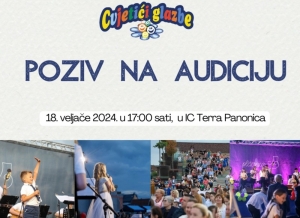 Poziv za audiciju za Dječji tamburaški festival "Cvjetići glazbe"