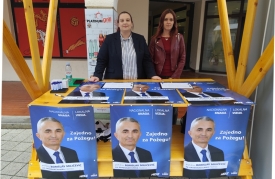 Potpise za potvrdu kandidature za požeškog gradonačelnika prof. dr. sc. Borislava Miličevića prikupljaju HDZ-ove aktivistice