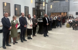 Otvorenje Izložbe o djelovanju čeških građevinskih inženjera u Hrvatskoj u Dvorani svjetlosti Gradske knjižnice Požega