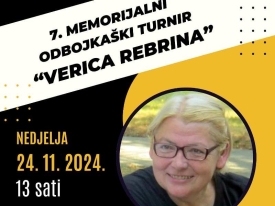 7. Memorijalni odbojkaški turnir &quot;Verica Rebrina&quot; igra se u SD Tomislav Pirc, u nedjelju, 24. studenog