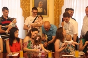 Prijem beba kod novog gradonačelnika Darka Puljašića