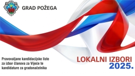 Pravovaljane kandidacijske liste za izbor članova za Vijeće te kandidature za gradonačelnika Požege